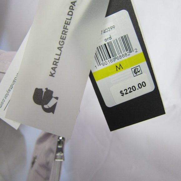 NWT Karl Lagerfeld Rain Jacket Stow in Collar Hood - Picture 6 of 8